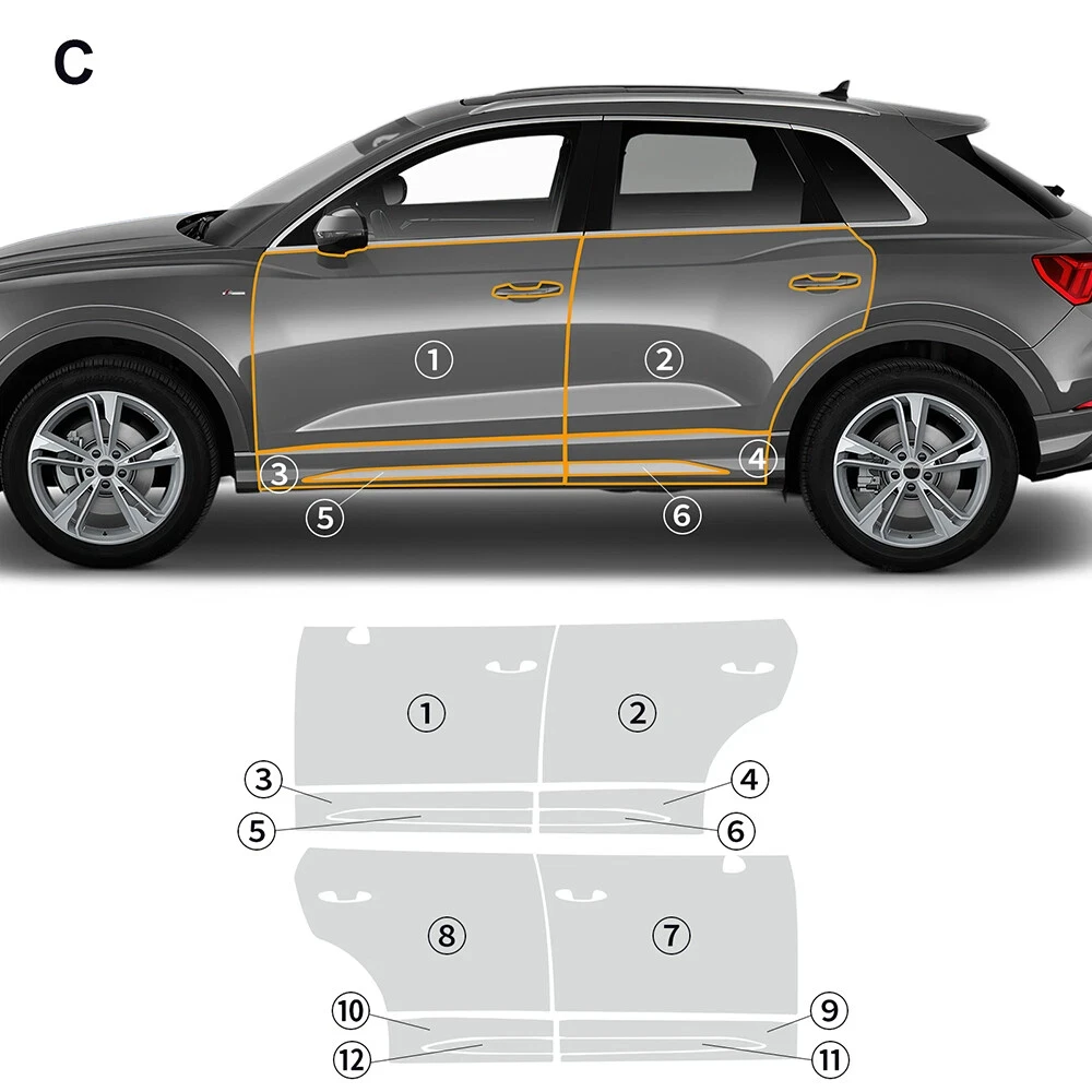 For Audi Q3 Sportback 2019-2024 TPU Bumper Hood Scratch-Resistant Self-Healing Paint Protection Film Invisible Pre-cut PPF Kit
For Audi Q3 Sportback 2019-2024 TPU Bumper Hood Scratch-Resistant Self-Healing Paint Protection Film Invisible Pre-cut PPF Kit
