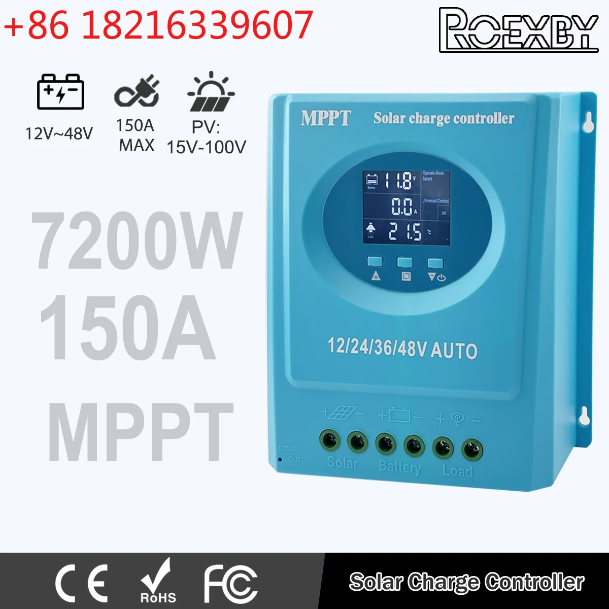 TAO 150A MPPT Solar Charge Controller 100A 60A 12V-48V Auto LCD & Dual USB Charging for Phone Lead-acid/Lithium Battery
TAO 150A MPPT Solar Charge Controller 100A 60A 12V-48V Auto LCD & Dual USB Charging for Phone Lead-acid/Lithium Battery