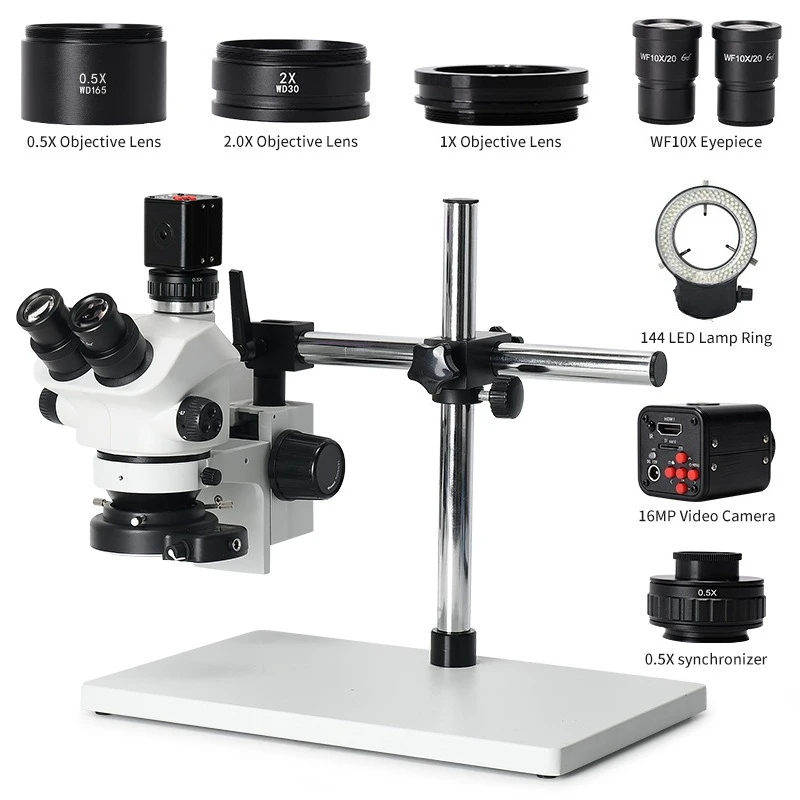 High definition trinocular microscope continuous zoom mobile phone circuit board welding repair magnifying glass 16 million
High definition trinocular microscope continuous zoom mobile phone circuit board welding repair magnifying glass 16 million