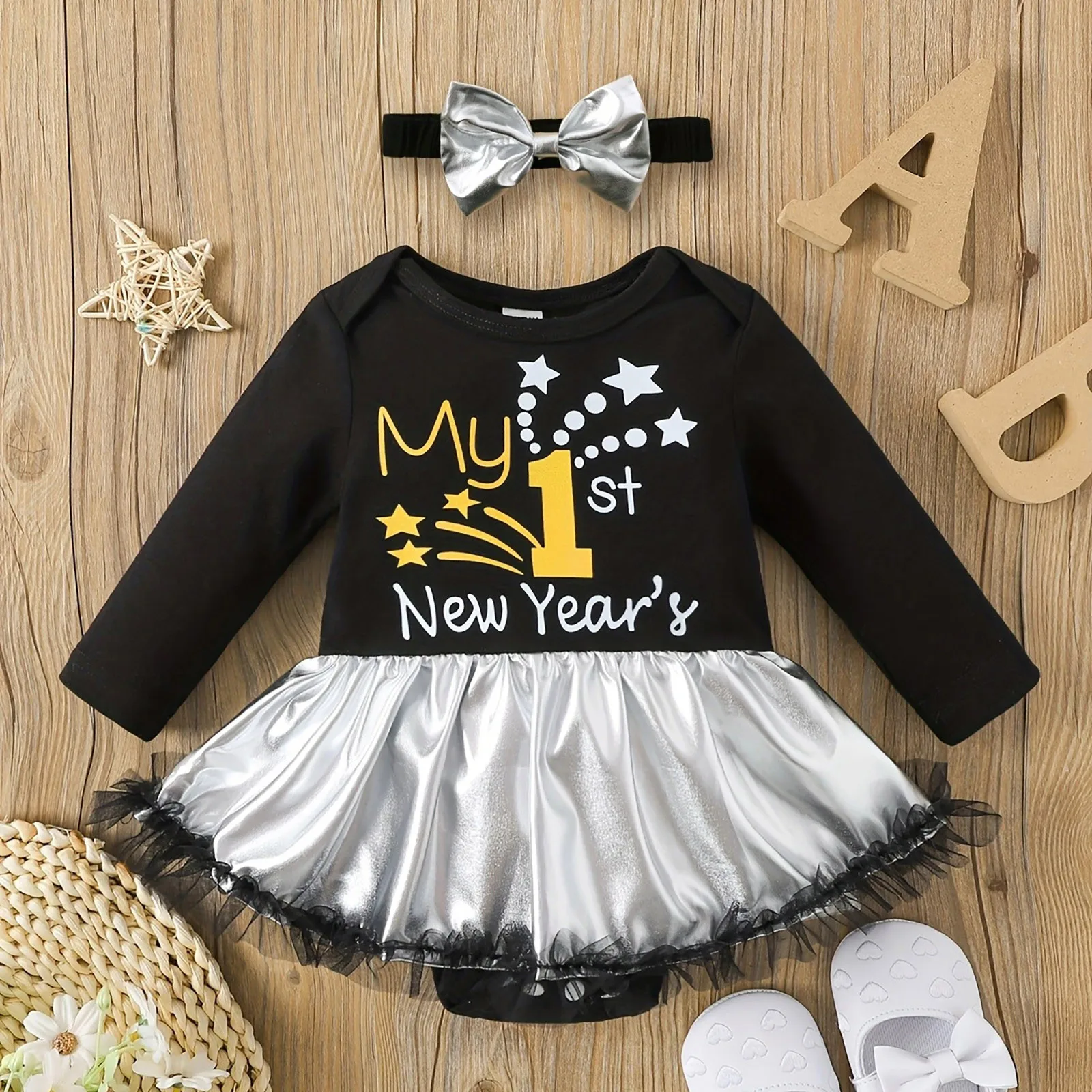 0-2 Year Old New Spring and Autumn Newborn Infants Baby Girls Letter Printed Long sleeved Mesh Skirt Triangle jumpsuits New 2025
0-2 Year Old New Spring and Autumn Newborn Infants Baby Girls Letter Printed Long sleeved Mesh Skirt Triangle jumpsuits New 2025
