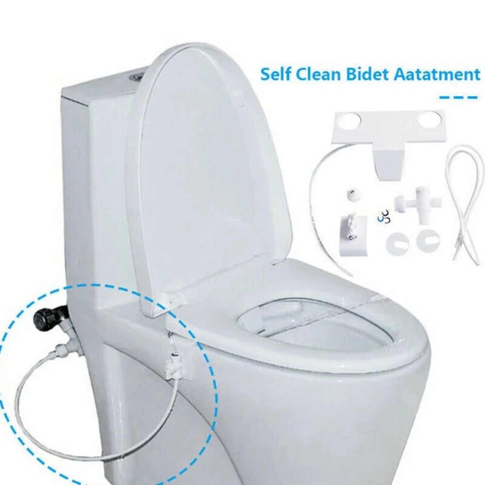 Bathroom Bidet Toilet Fresh Water Spray Clean Seat Non-Electric Attachment Kit
Bathroom Bidet Toilet Fresh Water Spray Clean Seat Non-Electric Attachment Kit