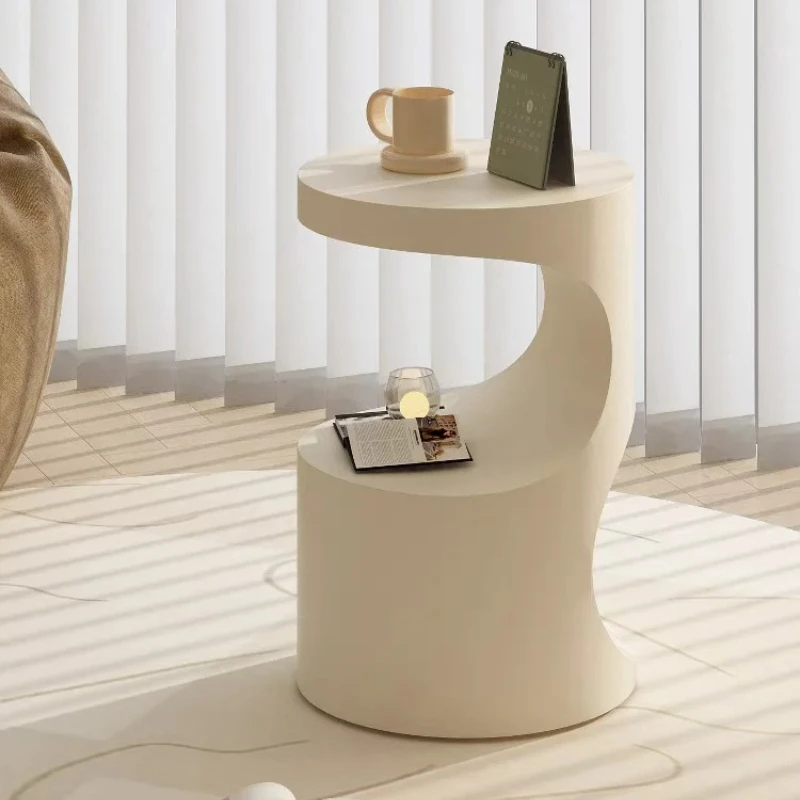 Modern Metallic Side Table | Cream Bedside Cabinet Japanese Corner Table | Round Living Room Table Space-saving | Anti-Slip
Modern Metallic Side Table | Cream Bedside Cabinet Japanese Corner Table | Round Living Room Table Space-saving | Anti-Slip