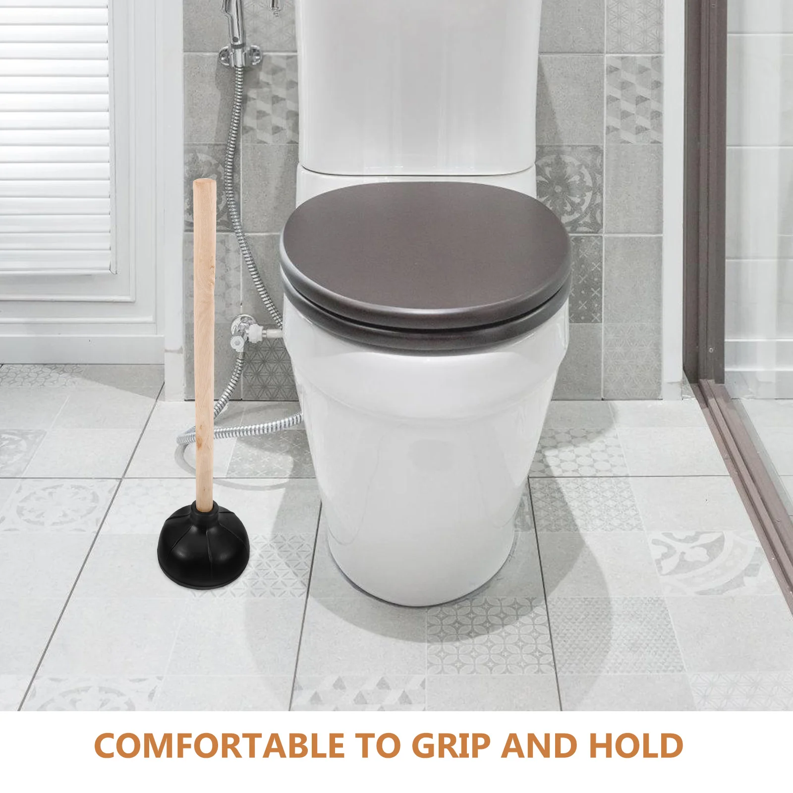 Toilet Plunger Cleaner Bathroom Accessory Rubber Wood Handle Unblock Drain Heavy Duty Tool Home Office Hotel Use
Toilet Plunger Cleaner Bathroom Accessory Rubber Wood Handle Unblock Drain Heavy Duty Tool Home Office Hotel Use
