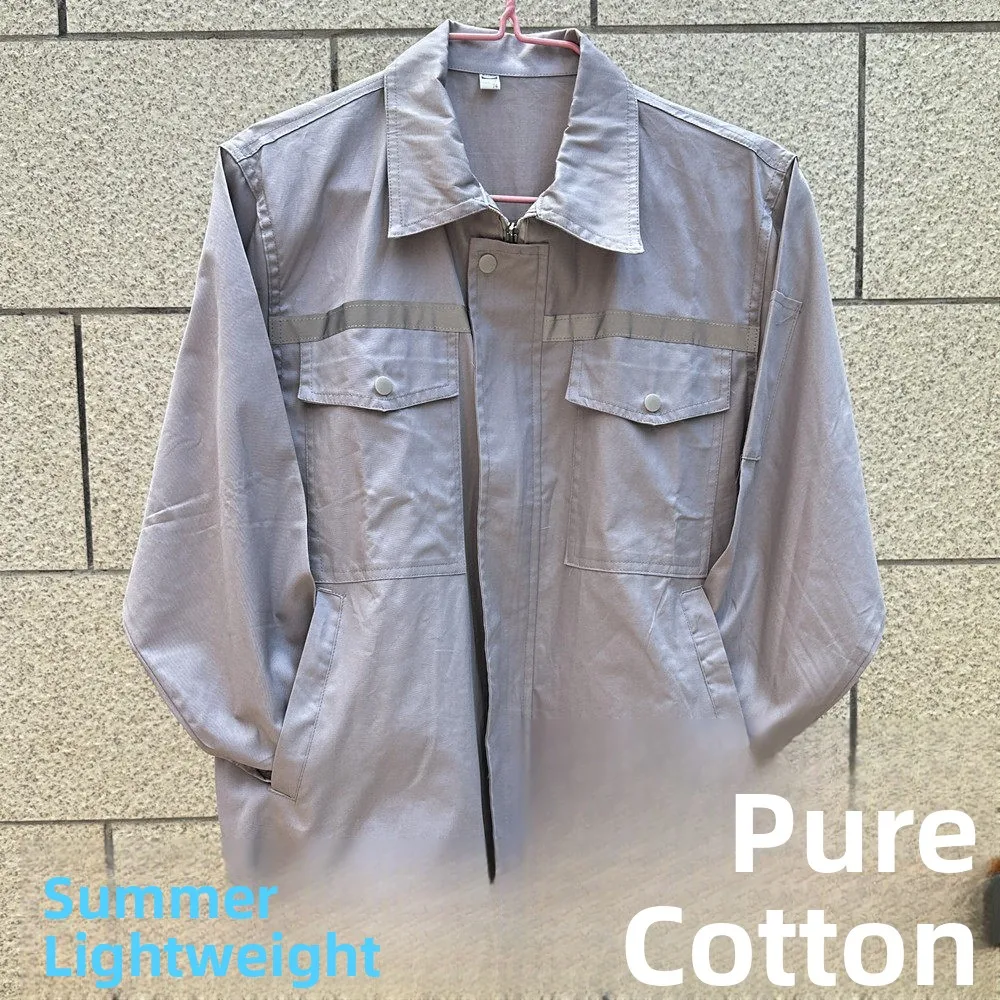 Ultra-Thin Breathable 00% Cotton Summer Workwear Long Sve Reflective Stripe W orm Lightweight Comfortable Set
Ultra-Thin Breathable 00% Cotton Summer Workwear Long Sve Reflective Stripe W orm Lightweight Comfortable Set