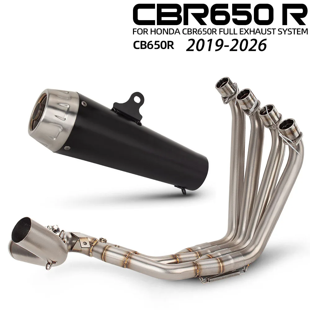 For Honda CBR650R CB650R CBR/CB 650R E-clutch 2019-2026 Motorcycle Exhaust Full System Kit Manifold Header Muffler With DBKiller
For Honda CBR650R CB650R CBR/CB 650R E-clutch 2019-2026 Motorcycle Exhaust Full System Kit Manifold Header Muffler With DBKiller