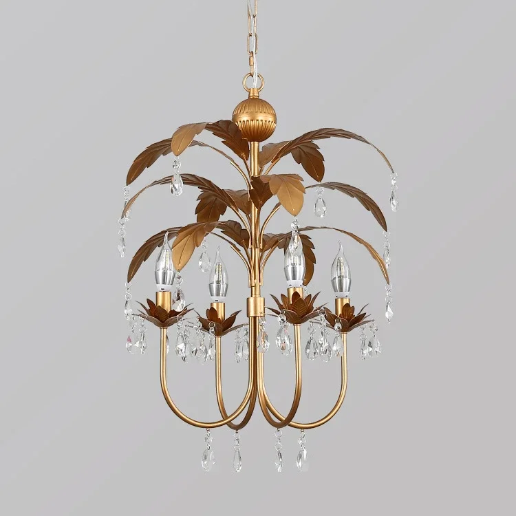GHJUYIOL American style creative rural retro vintage gold iron crystal chandelier living room, dining room, bedroom, cloakroom c
GHJUYIOL American style creative rural retro vintage gold iron crystal chandelier living room, dining room, bedroom, cloakroom c