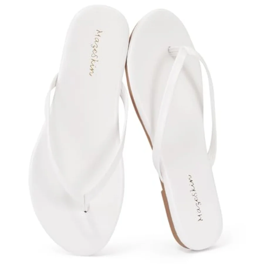 mazeskin Women's Memory Foam Comfortable Flat Thong Sandals Dressy Summer Beach Leather Slide Flip Flops
mazeskin Women's Memory Foam Comfortable Flat Thong Sandals Dressy Summer Beach Leather Slide Flip Flops