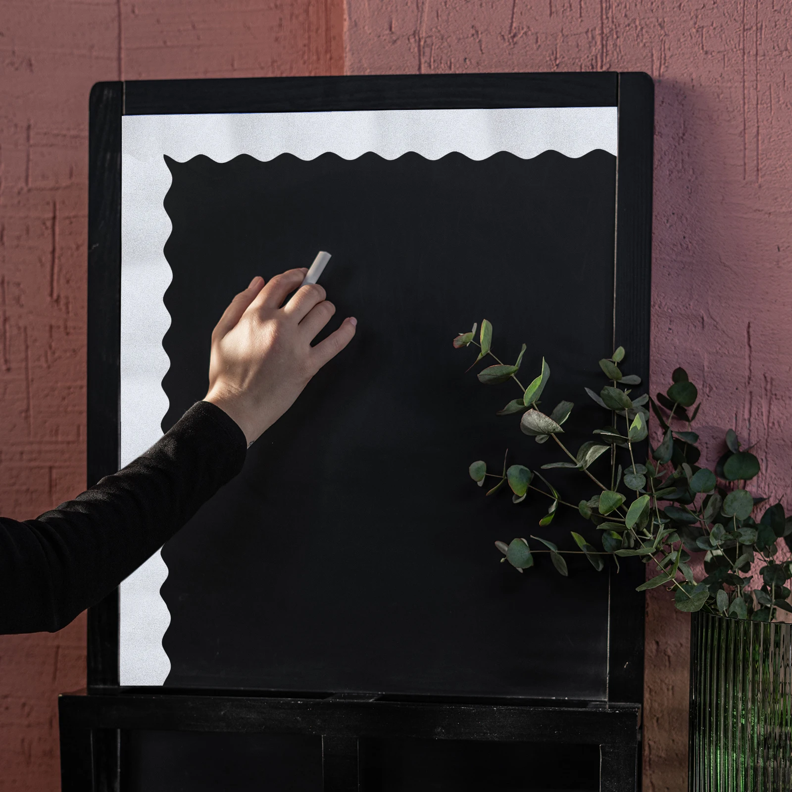 Chalkboard Border Sticker Bulletin Decal Glitter Borders Classroom Paper Accessory
Chalkboard Border Sticker Bulletin Decal Glitter Borders Classroom Paper Accessory