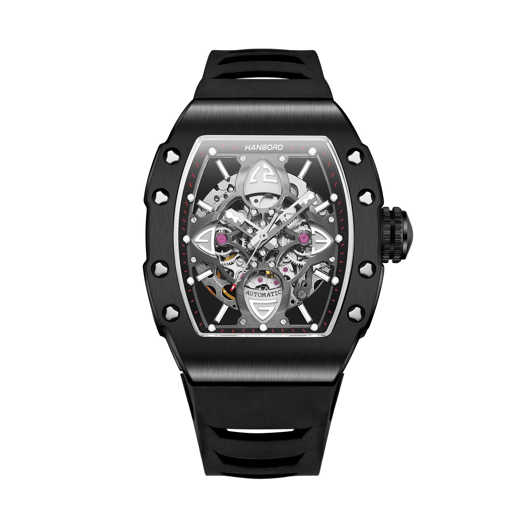 HANBORO Clover King Series Personalized Fashion Simple Dial Design Gear Skeleton Men's Automatic Mechanical Watch
HANBORO Clover King Series Personalized Fashion Simple Dial Design Gear Skeleton Men's Automatic Mechanical Watch