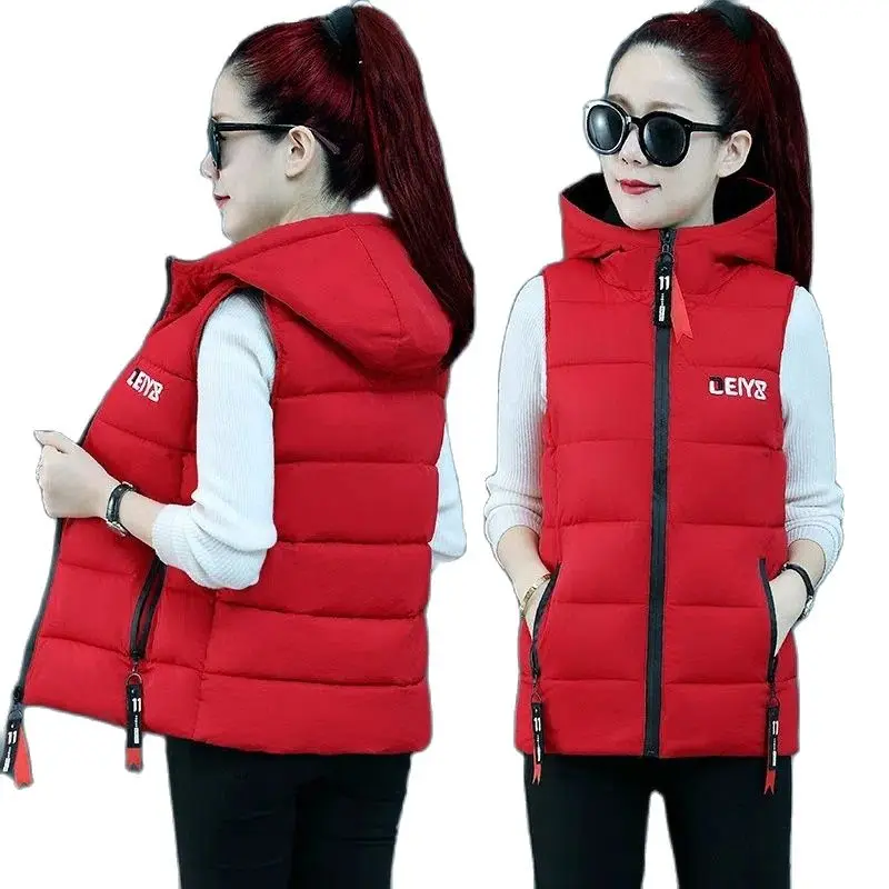 Down Cotton Vest New 2023 Autumn Winter Jacket Women's Cotton-Padded Clothes Waistcoat Sleeveless Hooded Warm Outerwear Female
Down Cotton Vest New 2023 Autumn Winter Jacket Women's Cotton-Padded Clothes Waistcoat Sleeveless Hooded Warm Outerwear Female