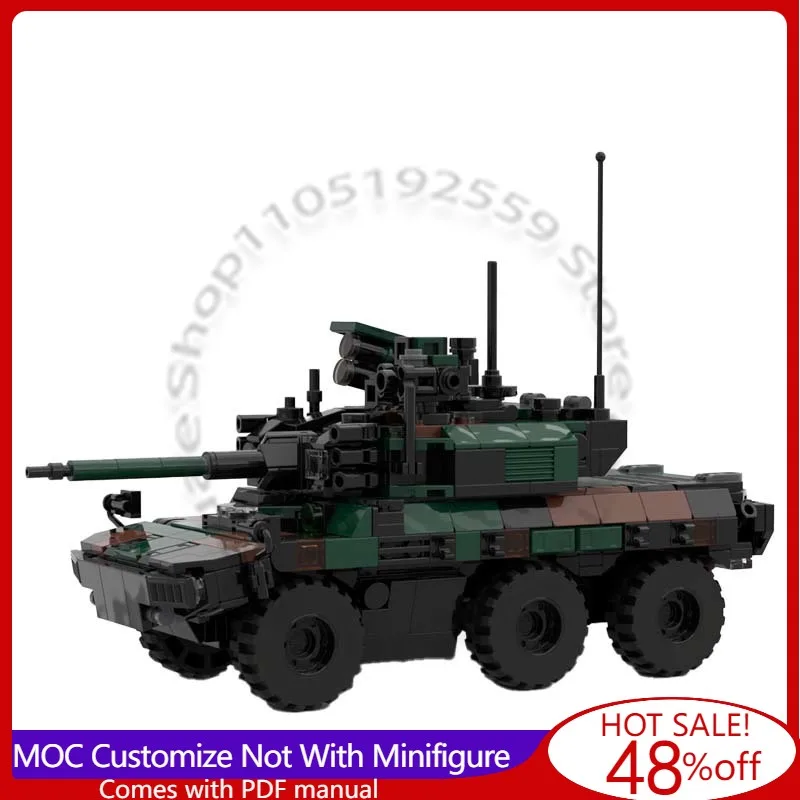 744 PCS War series EBRC (Engin Blindé de Reconnaissance et de Combat) MOC Customize Modular Building DIY Boys Holiday Toy Gifts
744 PCS War series EBRC (Engin Blindé de Reconnaissance et de Combat) MOC Customize Modular Building DIY Boys Holiday Toy Gifts