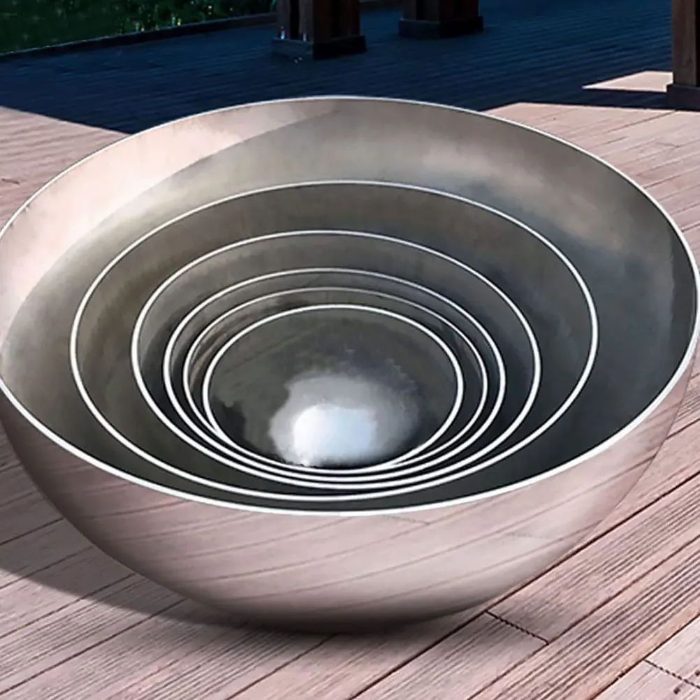 4Pcs Stainless Steel Reflective Gazing Hemisphere Balls Garden Mirror Globes Outdoor Decoration Reflective Globe
4Pcs Stainless Steel Reflective Gazing Hemisphere Balls Garden Mirror Globes Outdoor Decoration Reflective Globe