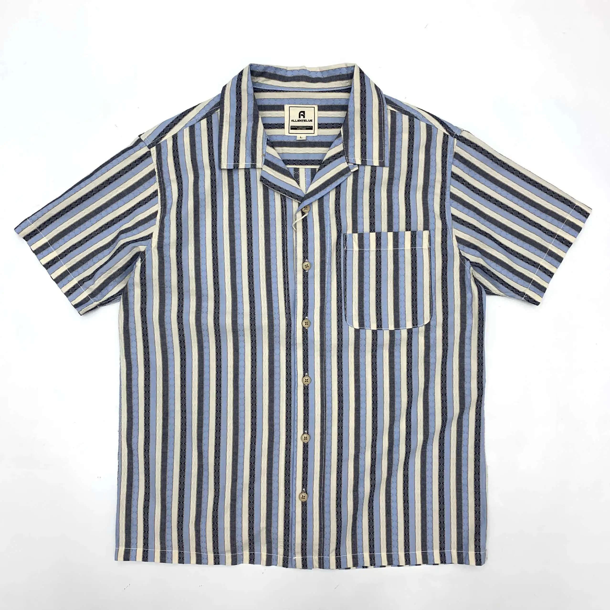 Мужская повседневная рубашка с коротким рукавом из 100% хлопка с кубинским воротником, дышащая льняная летняя свободная японская полосатая тканая рубашка в стиле ретро
Мужская повседневная рубашка с коротким рукавом из 100% хлопка с кубинским воротником, дышащая льняная летняя свободная японская полосатая тканая рубашка в стиле ретро