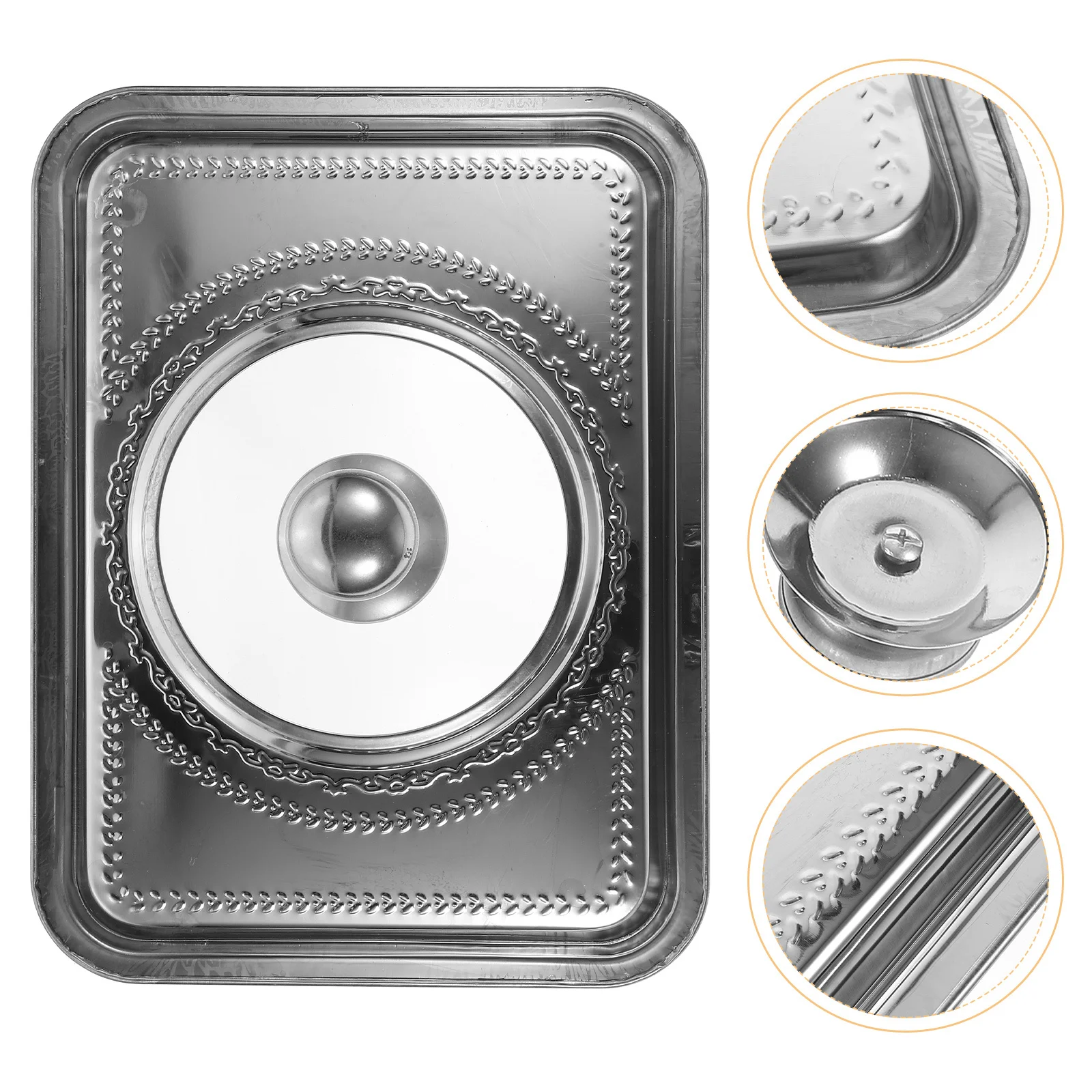 Stainless Steel Rectangle Food Tray Lid For Grilled Fish Bbq Protective Cover Kitchen Gadgets Grill Plate Cover
Stainless Steel Rectangle Food Tray Lid For Grilled Fish Bbq Protective Cover Kitchen Gadgets Grill Plate Cover