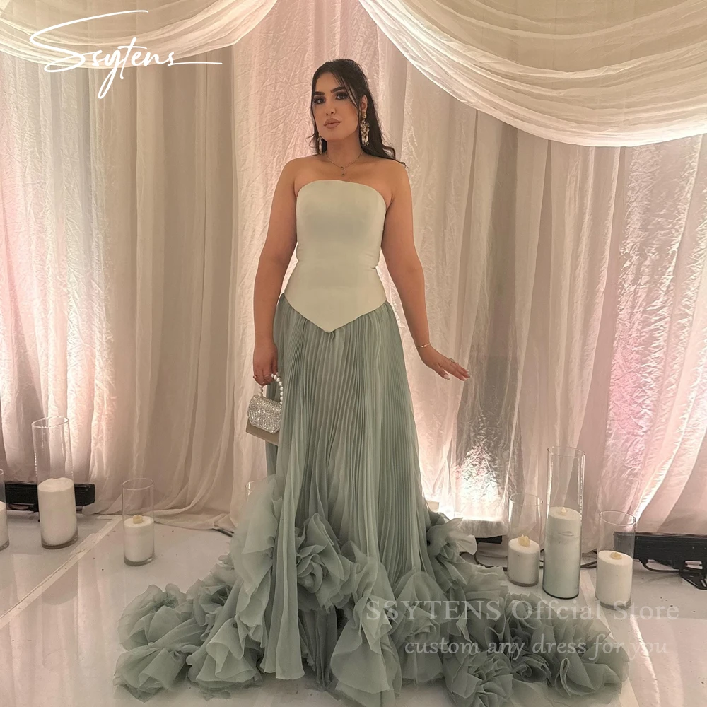 SSYTENS Elegant Green Wedding Party Dress 3D Flower A Line Night Dress with Pleats Sleeveless Celebrity Evening Dress Customized
SSYTENS Elegant Green Wedding Party Dress 3D Flower A Line Night Dress with Pleats Sleeveless Celebrity Evening Dress Customized