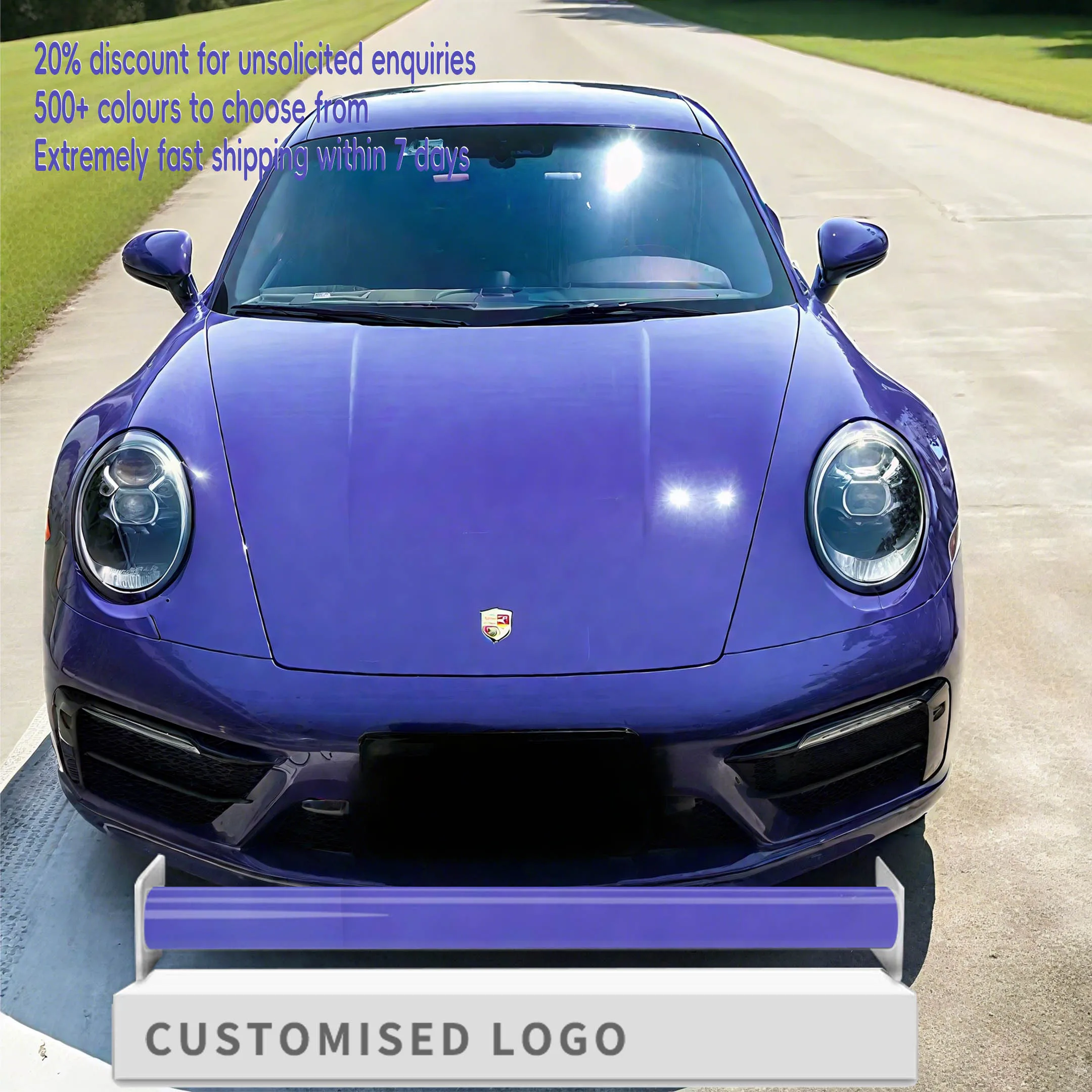 20% OFF Purple TPU PPF Vinyl Wrap Film Matte Metallic Sticker 1.52 * 15m Body Colour Change Film Factory Price
20% OFF Purple TPU PPF Vinyl Wrap Film Matte Metallic Sticker 1.52 * 15m Body Colour Change Film Factory Price