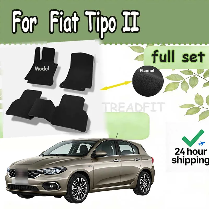 Velour mats Velour rugs set for Fiat Tipo II hatchback (2015-) -Black
Velour mats Velour rugs set for Fiat Tipo II hatchback (2015-) -Black