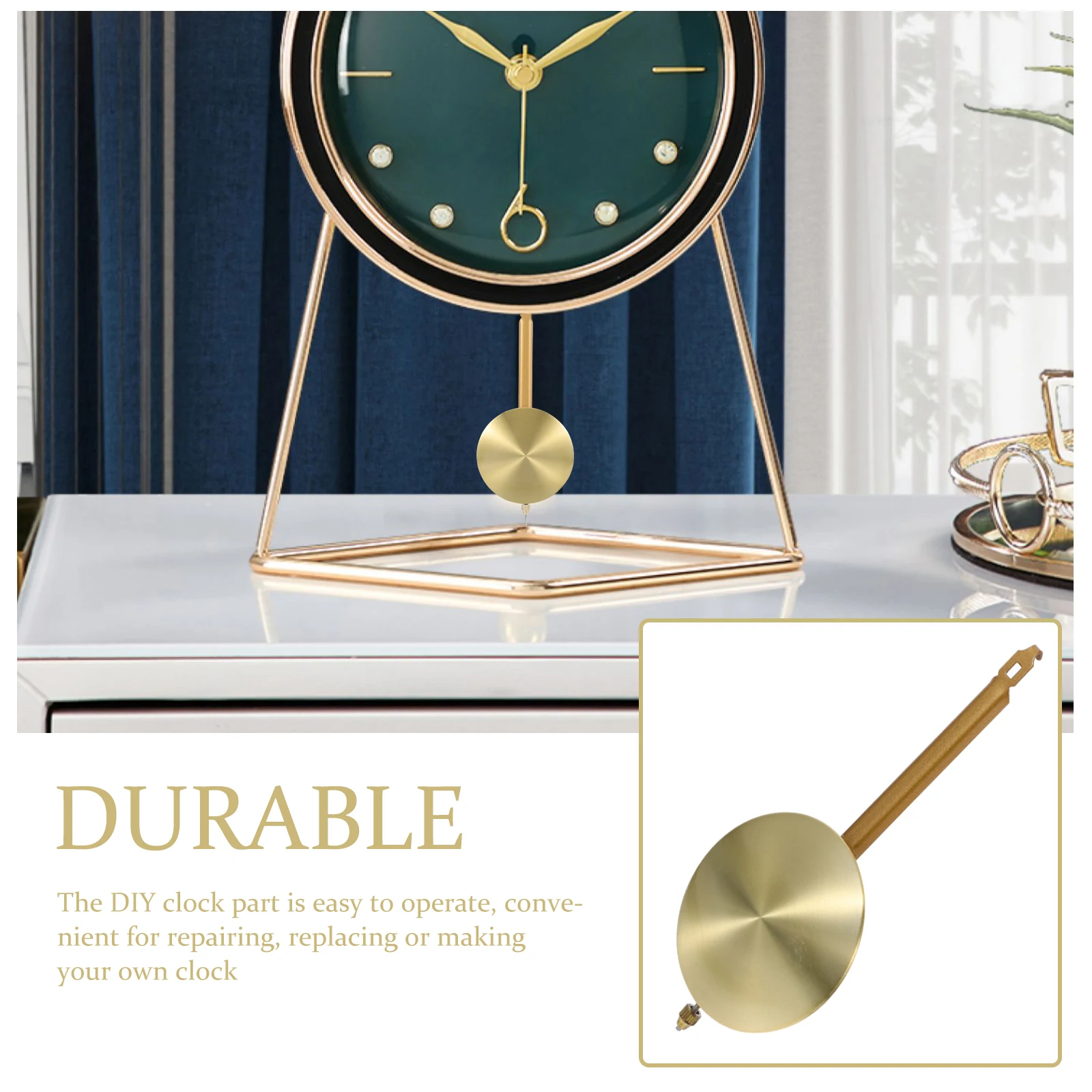 20cm Metal Pendulum 16 Inch Wooden Rod Wall Clock Parts Replacement Vintage Home Office Bedroom Decor Accessories
20cm Metal Pendulum 16 Inch Wooden Rod Wall Clock Parts Replacement Vintage Home Office Bedroom Decor Accessories