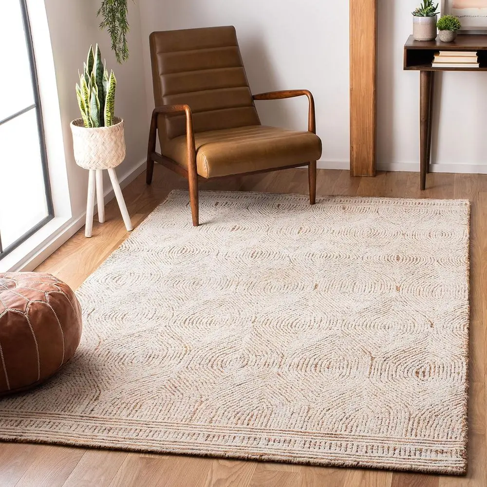 Collection Area Rug - 6' x 9', Ivory & Rust, Handmade Wool, Ideal for High Traffic Areas in Living Room, Bedroom
Collection Area Rug - 6' x 9', Ivory & Rust, Handmade Wool, Ideal for High Traffic Areas in Living Room, Bedroom