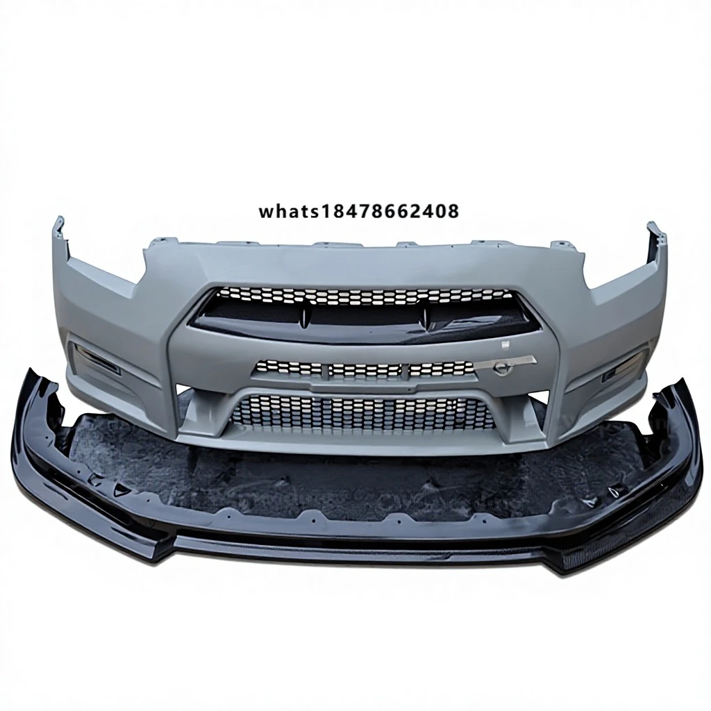 2008-2016 HALF CARBON FIBER FRONT BUMPER WITH LIP for GTR R35
2008-2016 HALF CARBON FIBER FRONT BUMPER WITH LIP for GTR R35