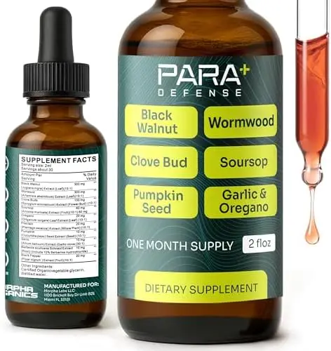 Para Defense Digestive Cleanse Drops – Natural Detox with Wormwood, Black Walnut, Garlic, Pumpkin Seed & More
Para Defense Digestive Cleanse Drops – Natural Detox with Wormwood, Black Walnut, Garlic, Pumpkin Seed & More