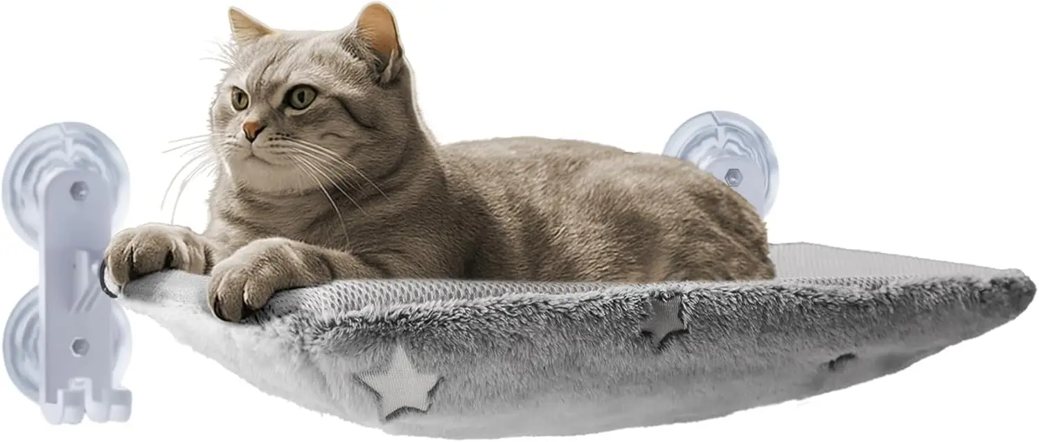 Cordl Cat Window Perch For Large Cats, Glow In The Dark Cat Window Hammo With Hook Design, Easy To Assemble, Foldable Window
Cordl Cat Window Perch For Large Cats, Glow In The Dark Cat Window Hammo With Hook Design, Easy To Assemble, Foldable Window