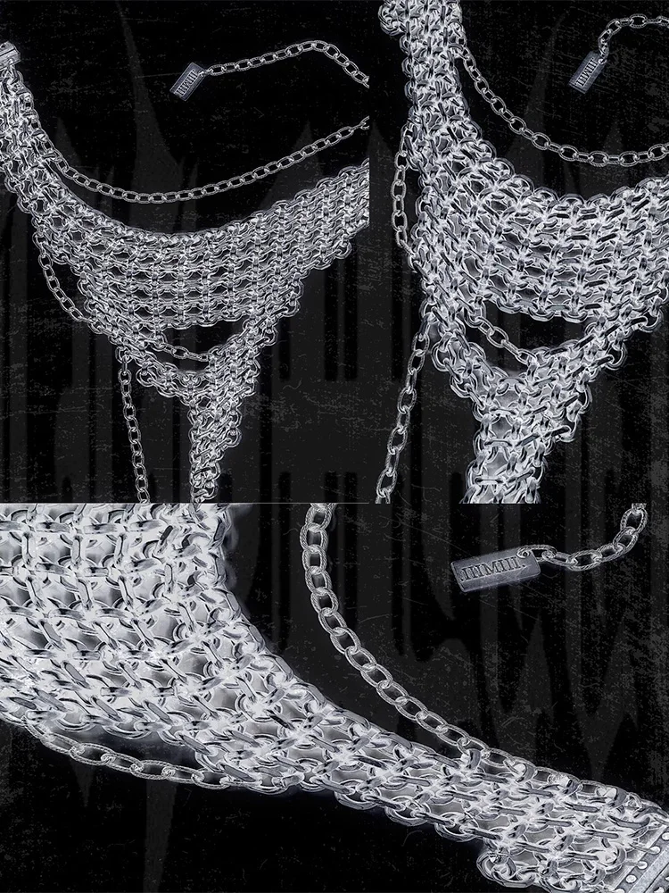 This Dark, Aged Multi-layer Chain Necklace Features A Unique Gothic Design And Is Fashionable For Women To Wear At Parties 
This Dark, Aged Multi-layer Chain Necklace Features A Unique Gothic Design And Is Fashionable For Women To Wear At Parties