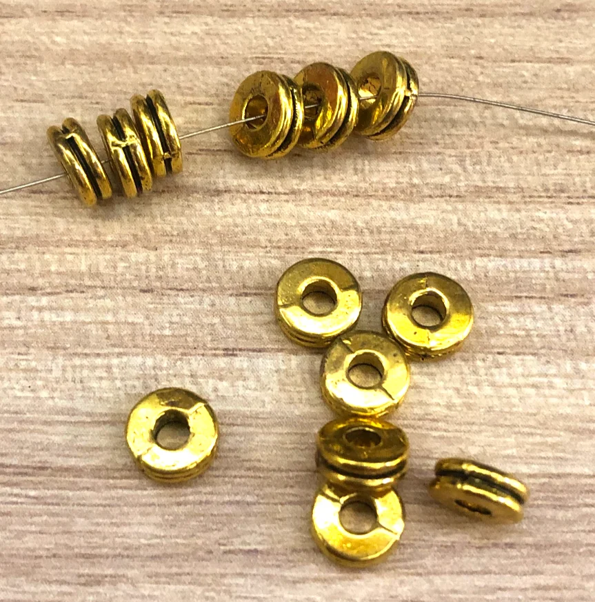 40pcs 6*3mm handmade spacer beads HW3870 Zinc alloy metal accessories
40pcs 6*3mm handmade spacer beads HW3870 Zinc alloy metal accessories