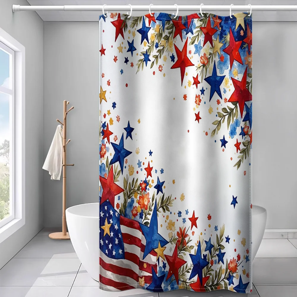 Independence Day Star Printed Shower Curtain Minimalist Artistic Bathroom Decor Plastic Hooks Machine Washable Holiday Home
Independence Day Star Printed Shower Curtain Minimalist Artistic Bathroom Decor Plastic Hooks Machine Washable Holiday Home