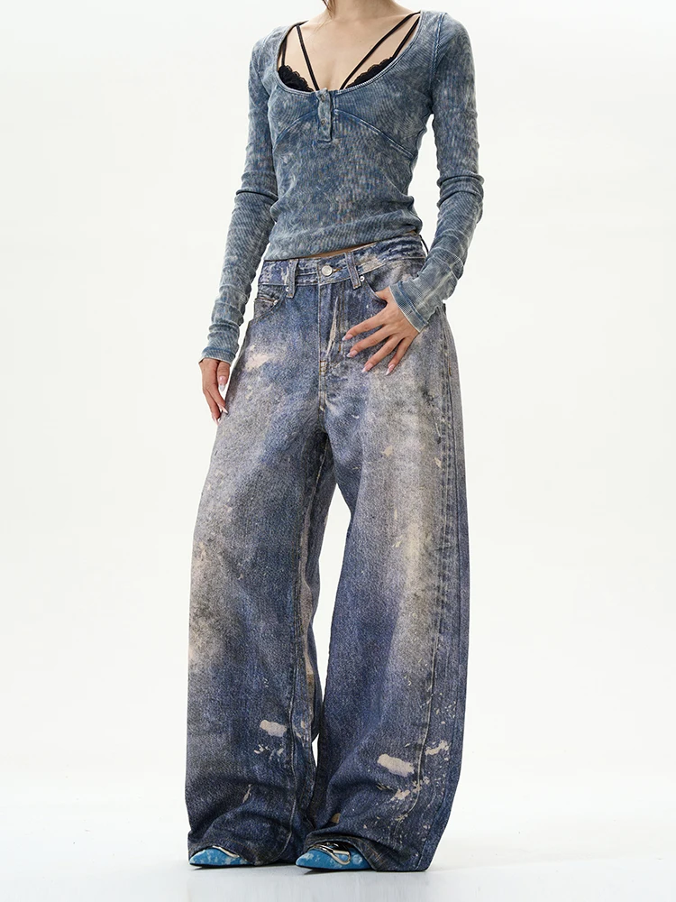 Tailor's Shop American Retro 3D Digital Direct Spray Wide Leg Men's Jeans Cool And Handsome Couple's Loose Straight Cut
Tailor's Shop American Retro 3D Digital Direct Spray Wide Leg Men's Jeans Cool And Handsome Couple's Loose Straight Cut