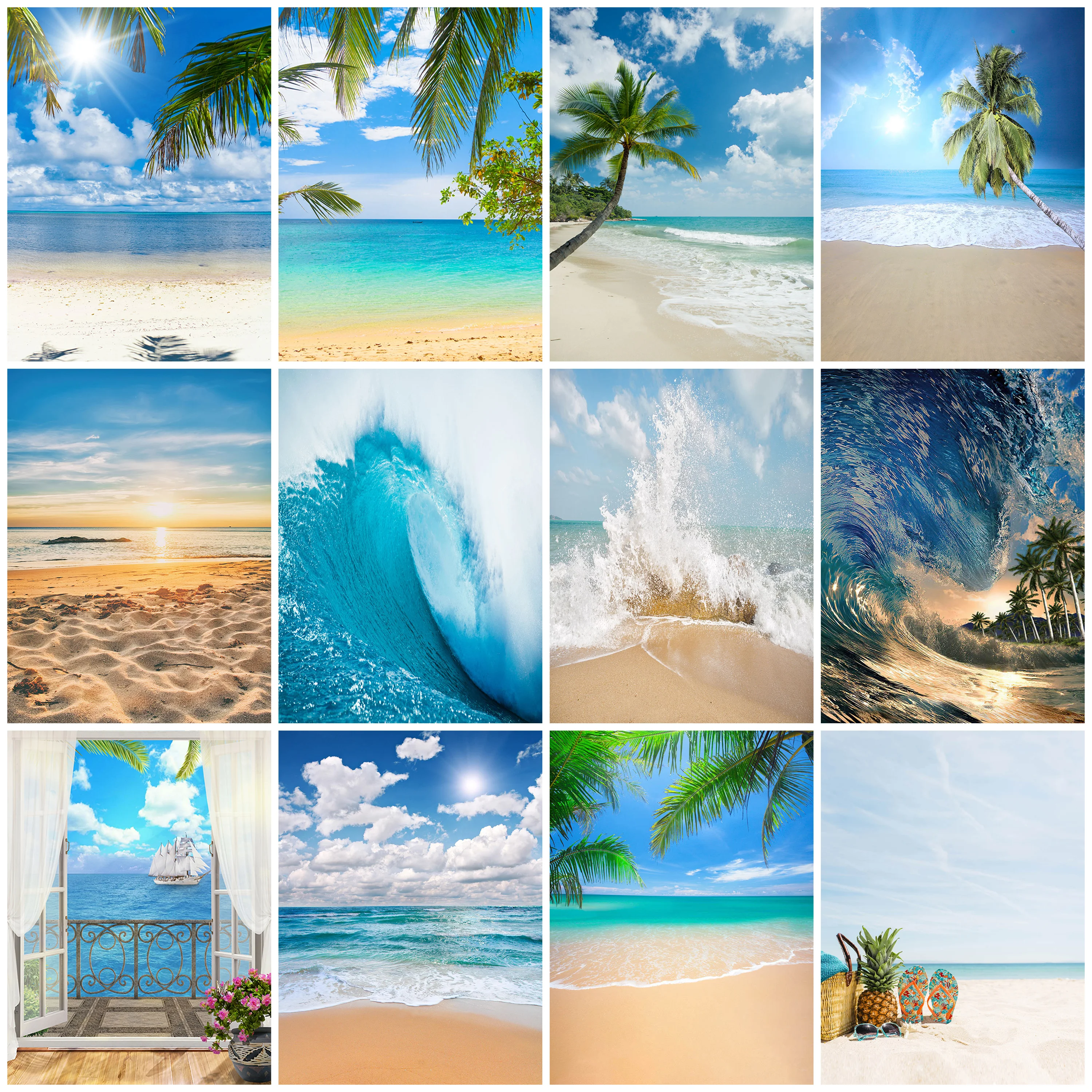 Summer Hawaii Beach Photography Background Sunshine Palm Trees Blue Sky White Clouds Decoration Adult Portrait Photo Props
Summer Hawaii Beach Photography Background Sunshine Palm Trees Blue Sky White Clouds Decoration Adult Portrait Photo Props