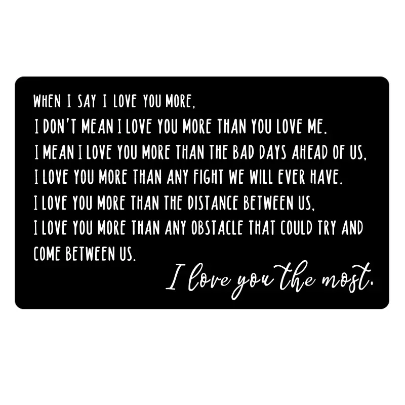 Customizable hot-selling metal lettering wallet clip When I say I love laser engraved business cards
Customizable hot-selling metal lettering wallet clip When I say I love laser engraved business cards