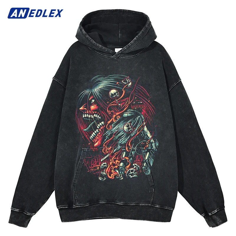 Men Hip Hop Oversize Washed Hoodie Sweatshirt Streetwear Anime Graphic Print Pullover Autumn Harajuku Cotton Sweat Shirt Black
Men Hip Hop Oversize Washed Hoodie Sweatshirt Streetwear Anime Graphic Print Pullover Autumn Harajuku Cotton Sweat Shirt Black
