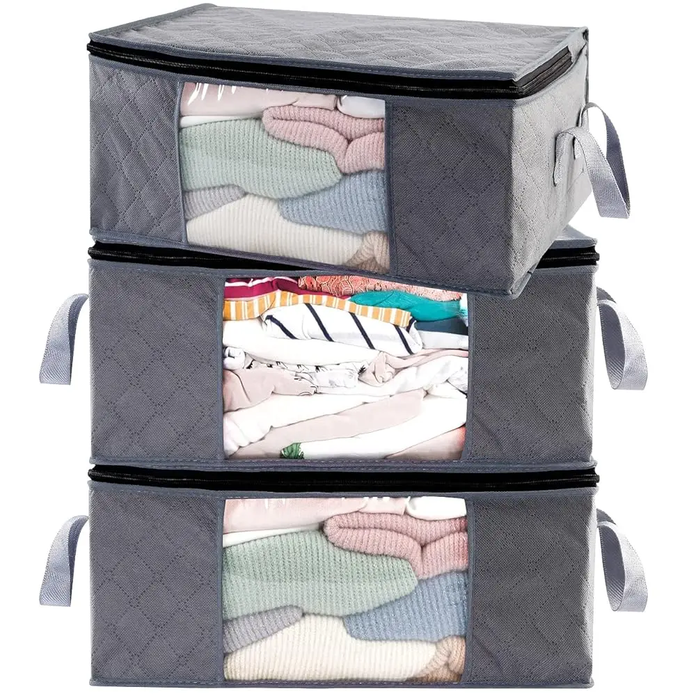 Free ShippingStorage Bins Storage Bags Closet Organizers Sweater Storage Clothes Storage Containers, 3pc Pack, Gray (G01)
Free ShippingStorage Bins Storage Bags Closet Organizers Sweater Storage Clothes Storage Containers, 3pc Pack, Gray (G01)
