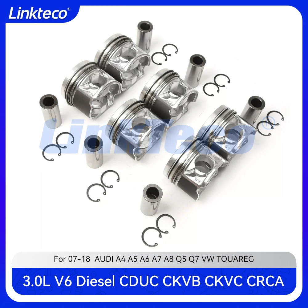 Engine Piston & Piston Ring Set Fit 3.0 T L V6 Diesel CDUC CKVB CKVC CRCA For 07-18 AUDI A4 A5 A6 A7 A8 Q5 Q7 VW TOUAREG 3.0L
Engine Piston & Piston Ring Set Fit 3.0 T L V6 Diesel CDUC CKVB CKVC CRCA For 07-18 AUDI A4 A5 A6 A7 A8 Q5 Q7 VW TOUAREG 3.0L