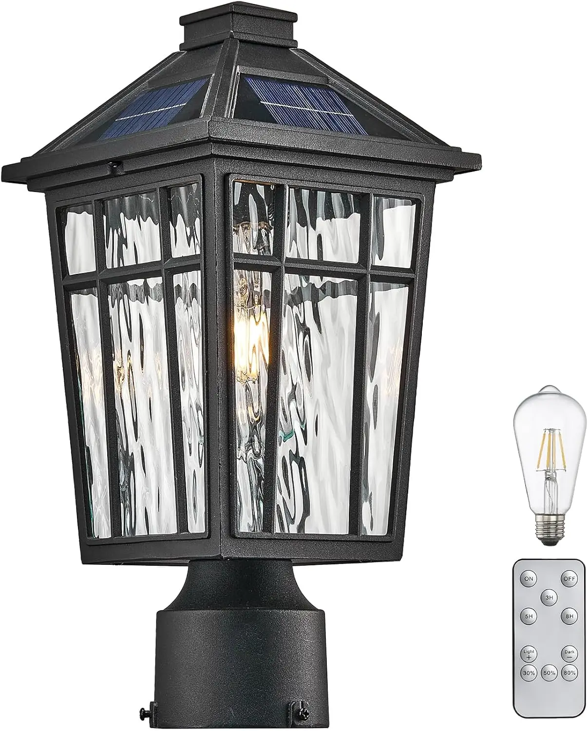 Solar Post Lights 16.5' Aluminum, Dusk to Dawn, Remote Control, LED Bulb, Hard Wired, Black Finish
Solar Post Lights 16.5' Aluminum, Dusk to Dawn, Remote Control, LED Bulb, Hard Wired, Black Finish