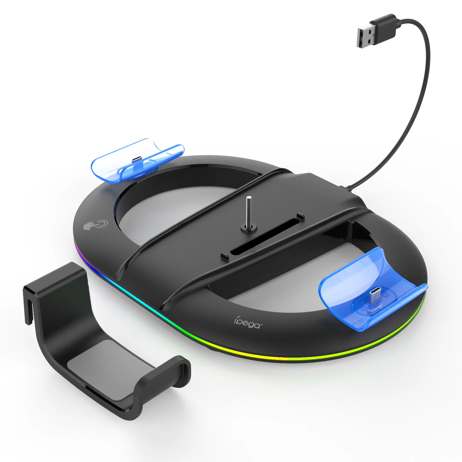 For PS5 Slim Stand With RGB LED Lighting And PS5 Slim Controller Quick Charger For Playstation 5 Slim
For PS5 Slim Stand With RGB LED Lighting And PS5 Slim Controller Quick Charger For Playstation 5 Slim
