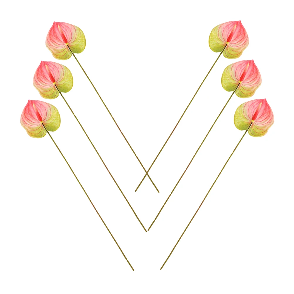 6 Pcs Anthurium Flowers Artificial Anthurium Flower Bright Pink Home Decoration Indoor Wedding Centerpiece Flower Arrangements
6 Pcs Anthurium Flowers Artificial Anthurium Flower Bright Pink Home Decoration Indoor Wedding Centerpiece Flower Arrangements