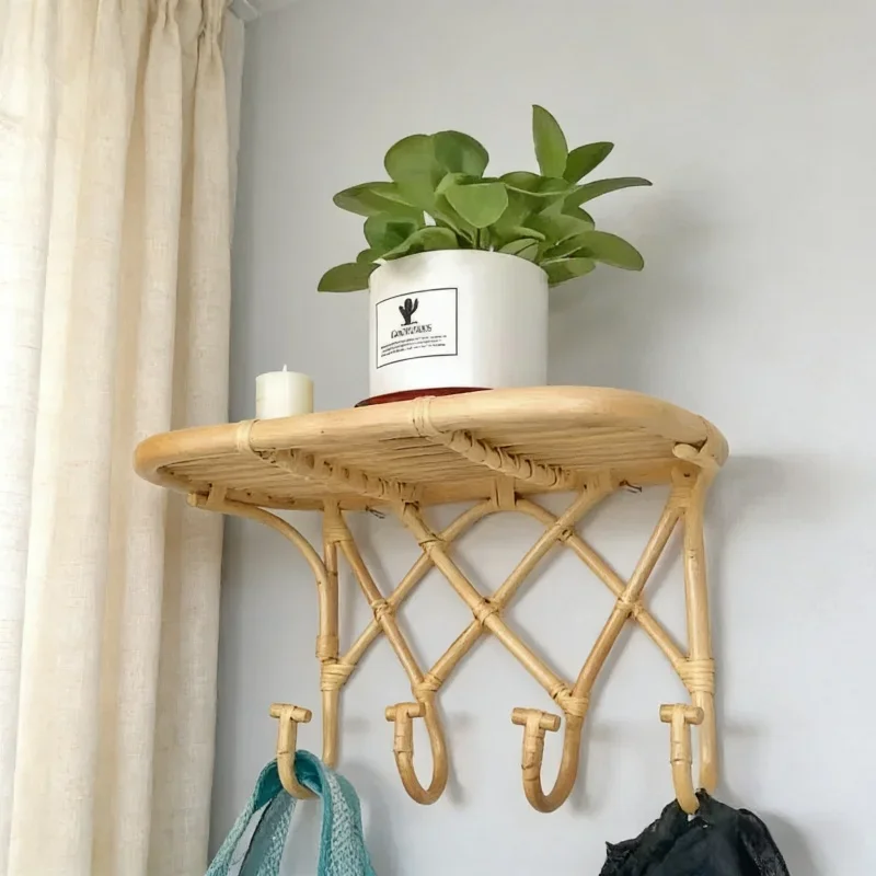 Настенные крючки-вешалки (1 шт.) из ротанга для домашнего хранения, органайзер для детской одежды, шляп, для использования в помещении, для гардероба, для повседневных вещей и одежды
Настенные крючки-вешалки (1 шт.) из ротанга для домашнего хранения, органайзер для детской одежды, шляп, для использования в помещении, для гардероба, для повседневных вещей и одежды