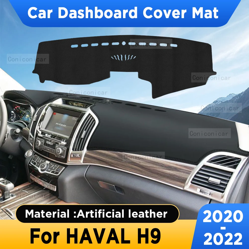 For Haval H9 2020 2021 2022 Car Dashboard Cover Mat Sun Shade Pad Non-slip Artificial Leather Rug Panel Mat Carpets Accessories
For Haval H9 2020 2021 2022 Car Dashboard Cover Mat Sun Shade Pad Non-slip Artificial Leather Rug Panel Mat Carpets Accessories