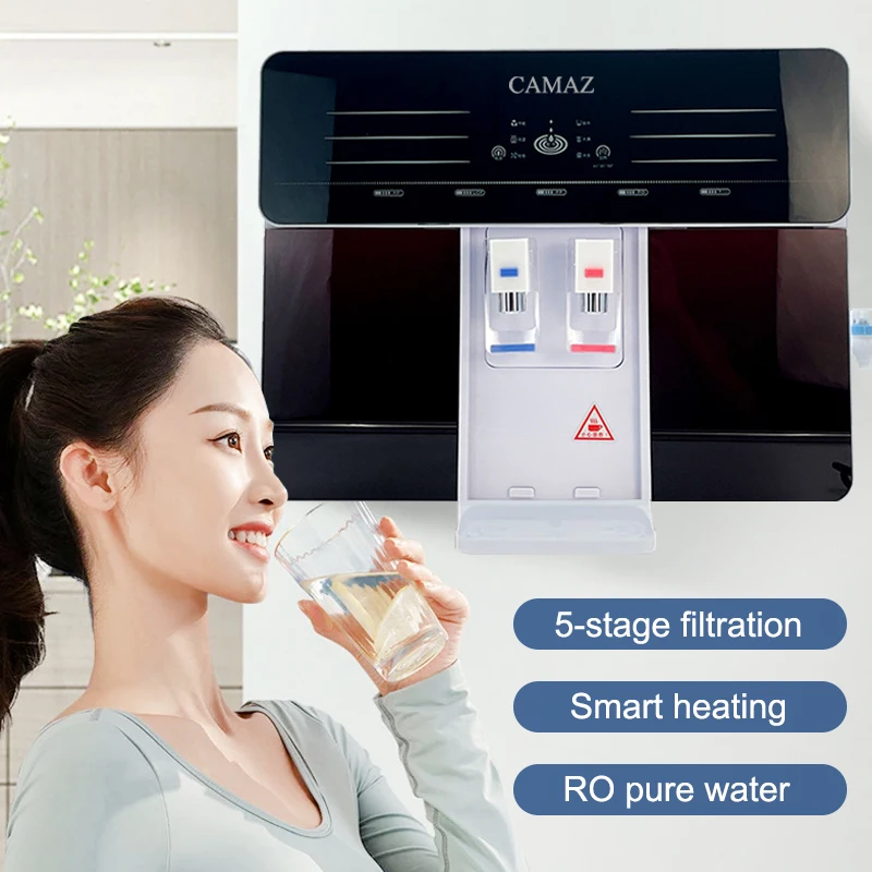 CAMAZ 100GPD Manual Wall-Mounted Hot Cold Water Dispenser RO Water Purifier Machine Reverse Osmosis Plastic for Home Hotels
CAMAZ 100GPD Manual Wall-Mounted Hot Cold Water Dispenser RO Water Purifier Machine Reverse Osmosis Plastic for Home Hotels