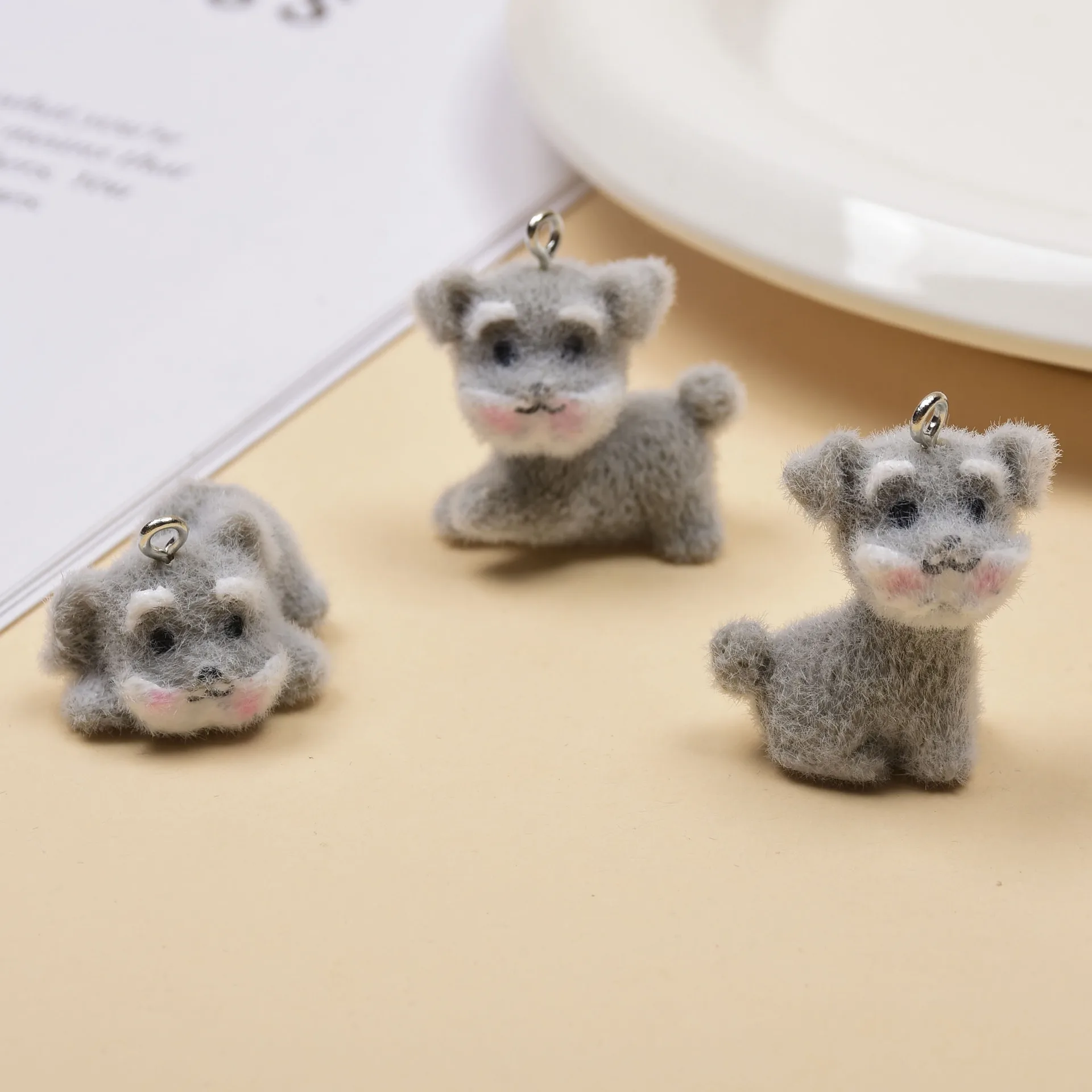 15pcs 3D Flocking Resin Cute Puppy Cartoon Animal Charms For Bracelet Necklace Earnings Making DIY Jewelry Accessories
15pcs 3D Flocking Resin Cute Puppy Cartoon Animal Charms For Bracelet Necklace Earnings Making DIY Jewelry Accessories