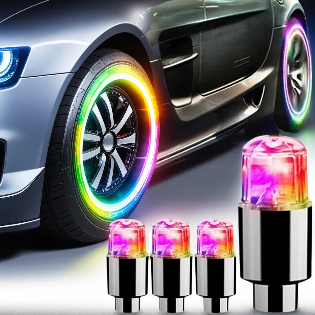 Светодиодные фонари для крышек клапанов велосипедных шин - красочные вспышки для колес автомобиля и мотоцикла
Светодиодные фонари для крышек клапанов велосипедных шин - красочные вспышки для колес автомобиля и мотоцикла