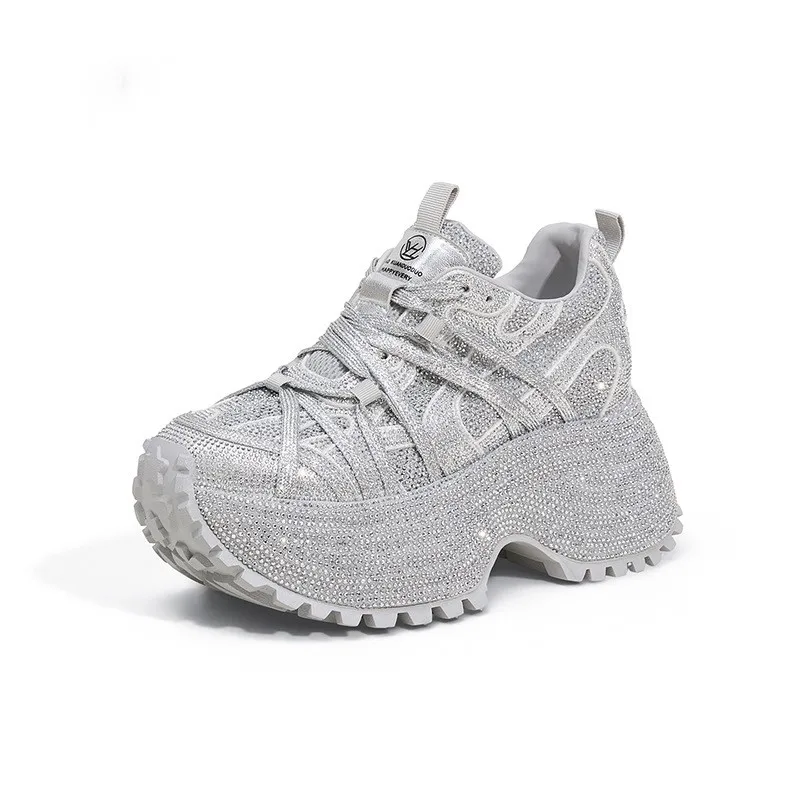 9cm New Fashionable Starry Sky Water Diamond Thick Bottom Dad Sneakers Women's Strap Style Breathable Luxury Rhinestones Shoes
9cm New Fashionable Starry Sky Water Diamond Thick Bottom Dad Sneakers Women's Strap Style Breathable Luxury Rhinestones Shoes