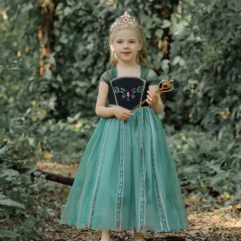 HN8 Anna Dress For Child Green Dress Up Costume Girls Summer Clothes Halloween Birthday Party Carnival Ball Gown 2-10Y)4Dc
HN8 Anna Dress For Child Green Dress Up Costume Girls Summer Clothes Halloween Birthday Party Carnival Ball Gown 2-10Y)4Dc