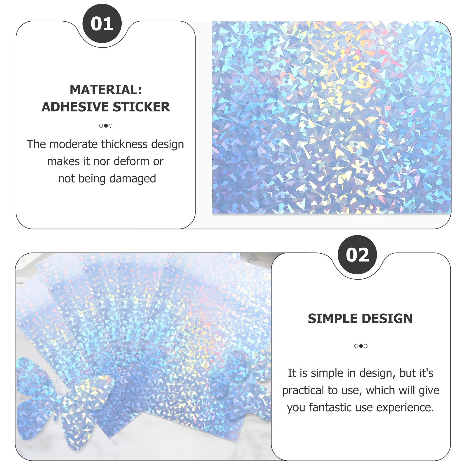 20 Sheets Holographic Printer Paper Stickers Labels Shiny Coated Typing Printable Arts Crafts Gift Diamond Pattern Writing
20 Sheets Holographic Printer Paper Stickers Labels Shiny Coated Typing Printable Arts Crafts Gift Diamond Pattern Writing