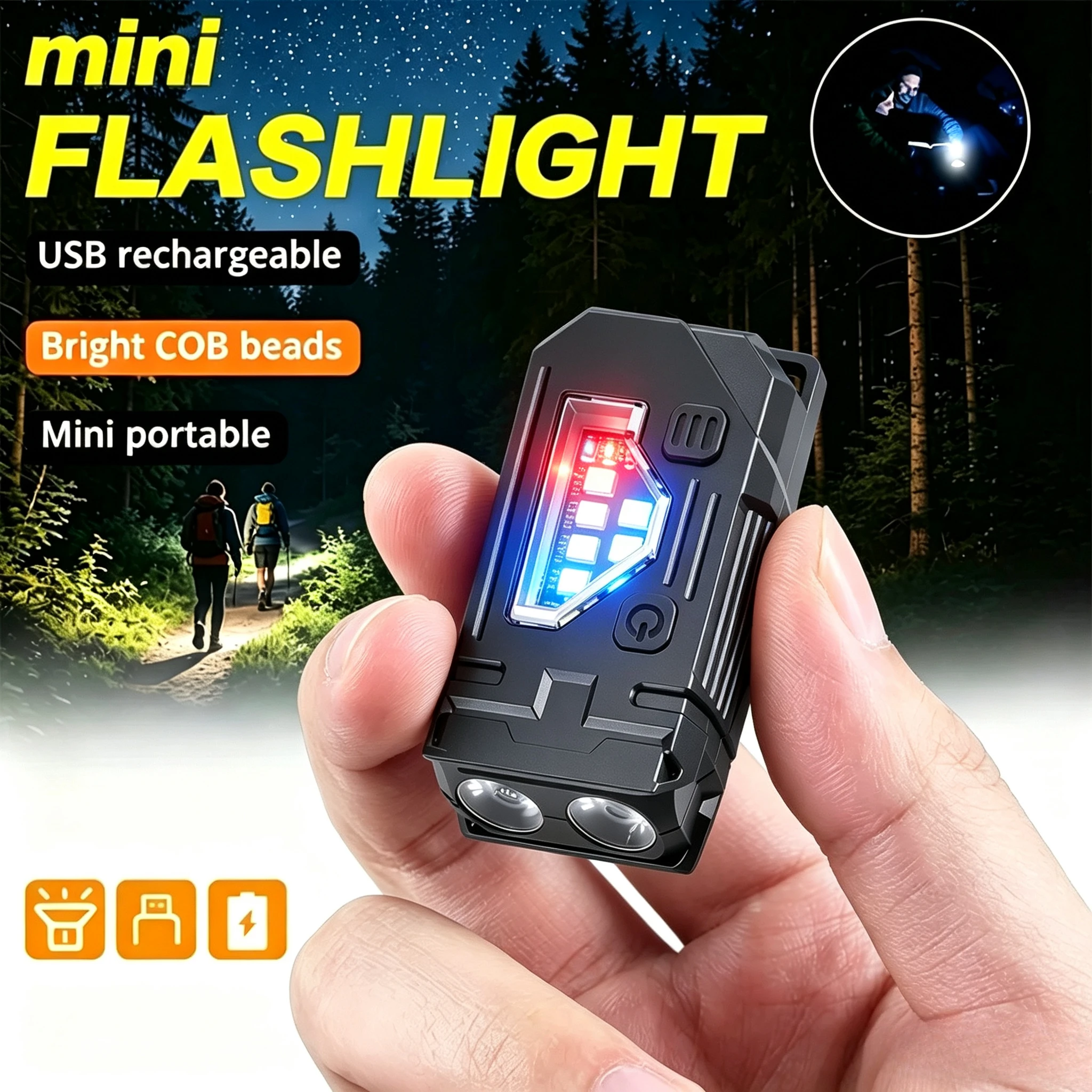 Mini Keychain EDC Flashlight Rechargeable Magnetic Torch Super Bright Pocket LED Torch Pen Clip Headlamp Outdoor Fishing Lamp
Mini Keychain EDC Flashlight Rechargeable Magnetic Torch Super Bright Pocket LED Torch Pen Clip Headlamp Outdoor Fishing Lamp