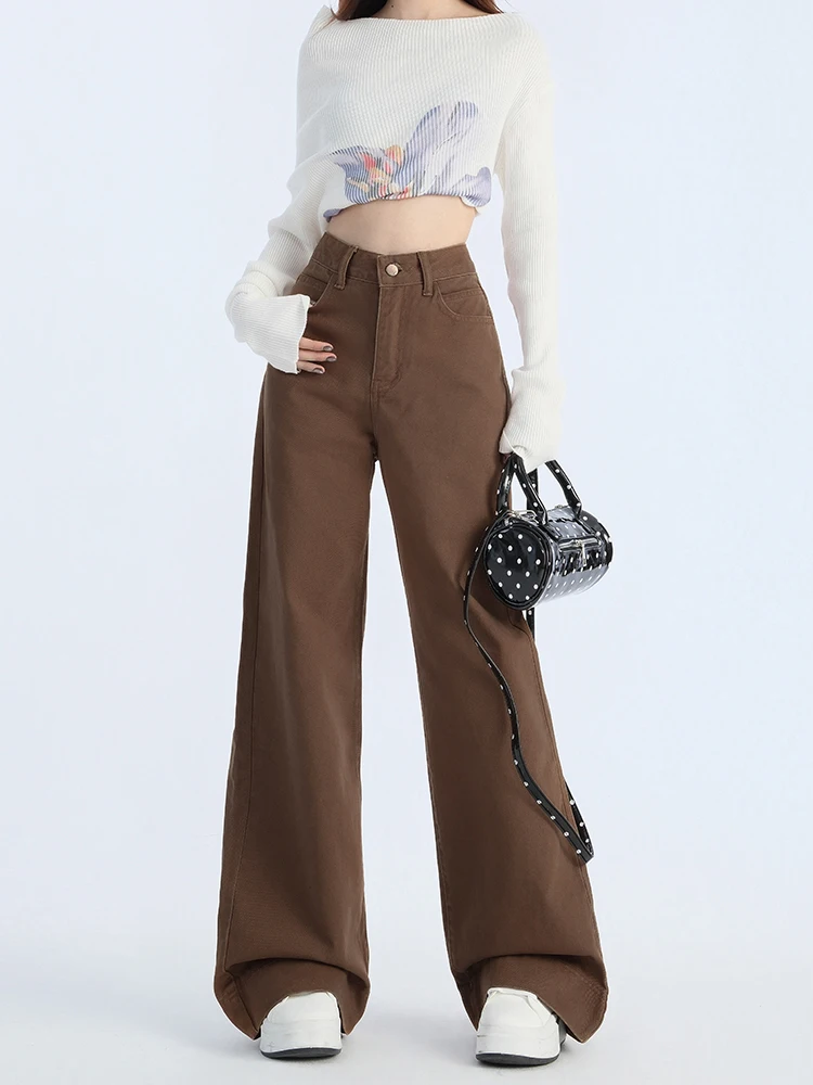 High Waist Wide Leg Jeans Women's Autumn Winter New Style Slimming Versatile Bootcut Denim Pants Casual Cotton Polyester Blend
High Waist Wide Leg Jeans Women's Autumn Winter New Style Slimming Versatile Bootcut Denim Pants Casual Cotton Polyester Blend