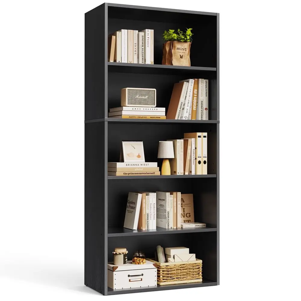 5 Tier Bookcase Storage, 53 Inch Large Tall loor Standing Open Bookshel or Home Oice, Living Room, and Bedroom, Black
5 Tier Bookcase Storage, 53 Inch Large Tall loor Standing Open Bookshel or Home Oice, Living Room, and Bedroom, Black