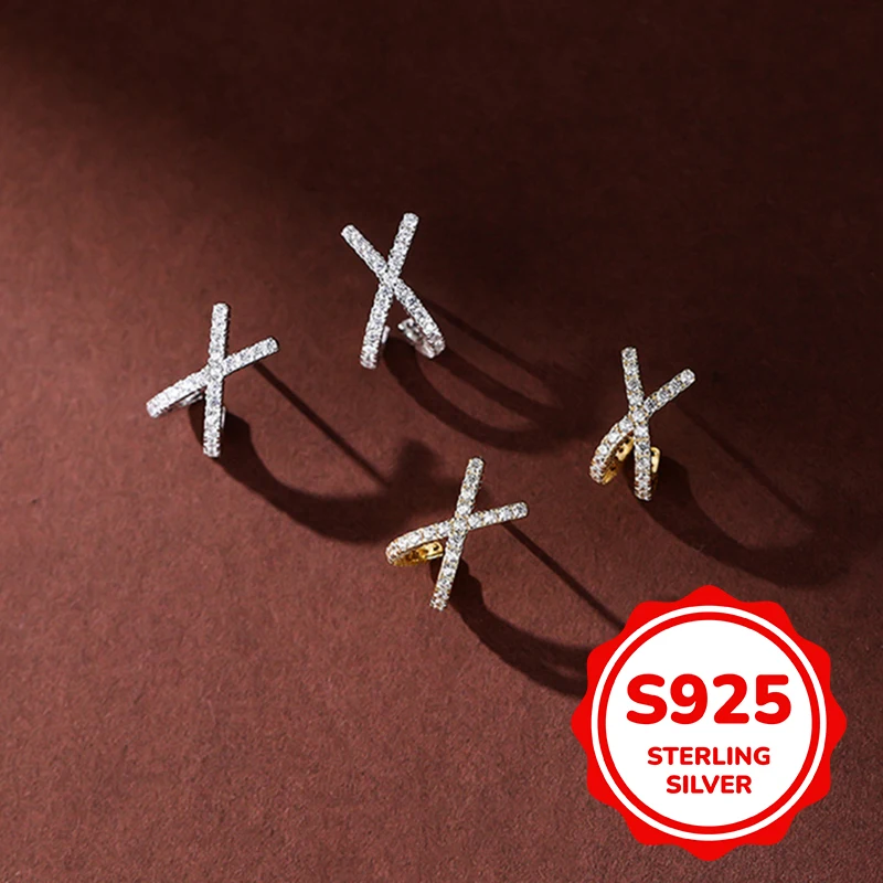 Женские серьги из стерлингового серебра S925 X с геометрическим рисунком, простые классические модные легкие, роскошные, элегантные, трендовые, повседневная жизнь, сладкие
Женские серьги из стерлингового серебра S925 X с геометрическим рисунком, простые классические модные легкие, роскошные, элегантные, трендовые, повседневная жизнь, сладкие